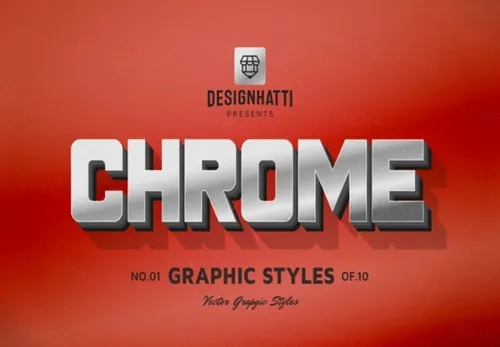 80年代3D复古字体特效AI矢量模版素材 Retro Vintage Text Styles