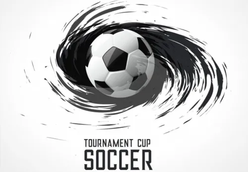 俄罗斯世界杯国际足球比赛对阵海报挂画设计模板ai EPS矢量素材