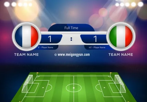 俄罗斯世界杯国际足球比赛对阵海报挂画设计模板ai EPS矢量素材