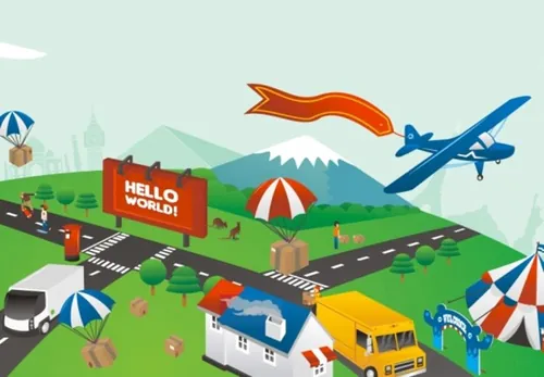 环球支付海陆空运输矢量元素Vector Air Delivery World