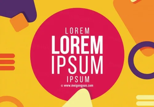 时尚点线面几何图形创意线条EPS矢量海报素材模板