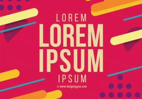 时尚点线面几何图形创意线条EPS矢量海报素材模板