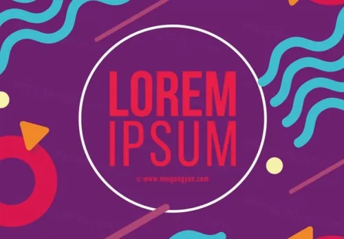 时尚点线面几何图形创意线条EPS矢量海报素材模板