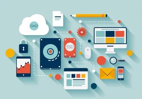 平面设计矢量插图概念计算机移动设备