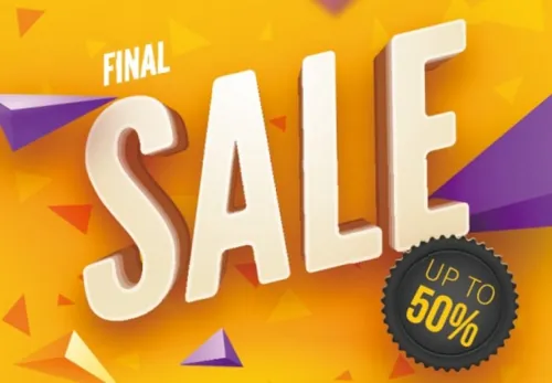 促销海报传单立体字设计Final sale poster or flyer design