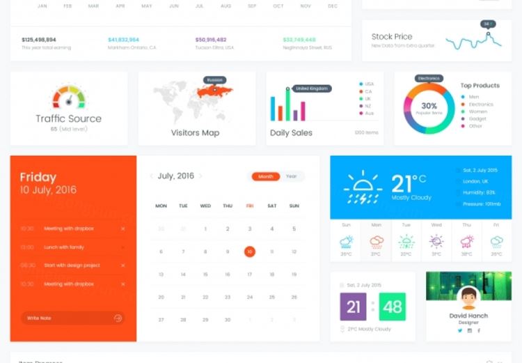 响应式Bootstrap风格管理信息中心CRM项目管理系统之