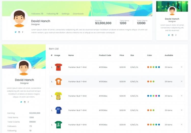 响应式Bootstrap风格管理信息中心CRM项目管理系统之