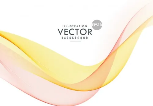 抽象透明线条矢量元素Abstract Transparent Wave Background