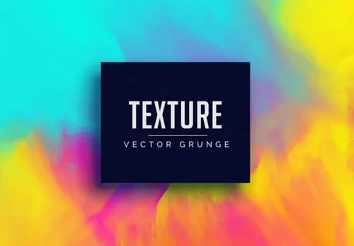 彩色水彩油墨流动矢量背景Vibrant Watercolor Ink Flowing Background