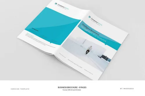 indesign网盘-indesign排版模板商业画册 Business Broc