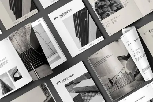 indesign中文字体-indesign排版模板现代，专业的高品质的时尚高端多用途优雅房