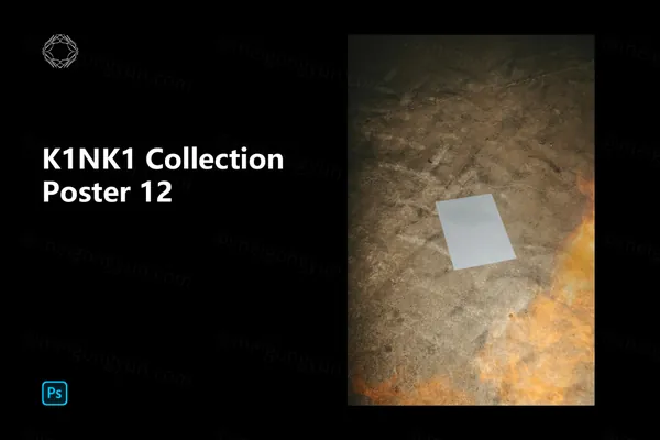 高端户外实拍河边沙滩上的宣传单海报设计提案贴图展示样机模板 Poster 12