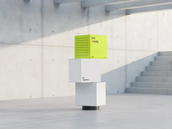 高质量商场商店路牌指示牌灯箱广告展示牌设计提案贴图展示样机模板 Boards Mockups-2