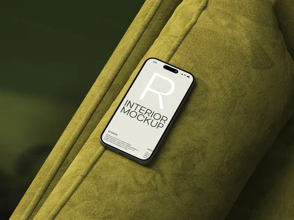 高质量北欧高雅家具装饰酒店陈设App品牌UI设计贴图展示样机PSD模板-3