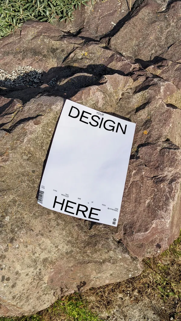 潮流小清新风高清实拍户外宣传单海报设计贴图展示样机模板-6