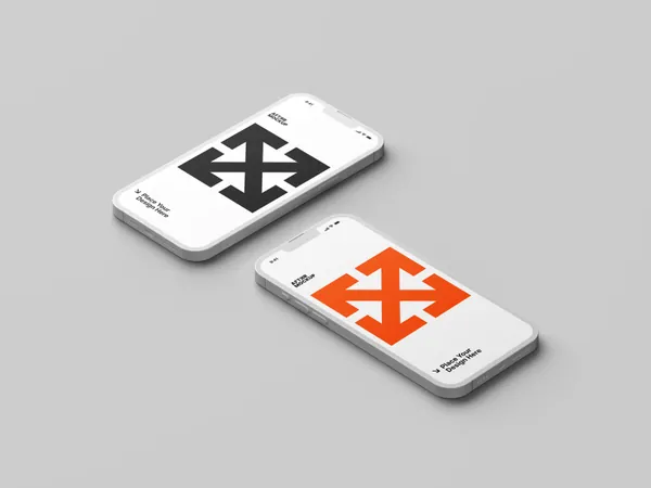 超高质量极简主义苹果手机APP设计UI界面贴图展示样机模板 iPhone Clay Mockups-11