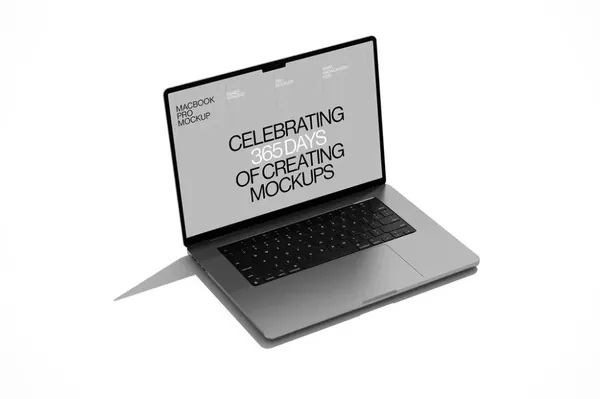 高质量极简主义苹果笔记本企业网站设计提案贴图展示样机模板素材 Branding Mockup