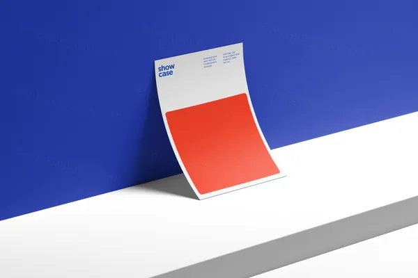 极简主义高端A4纸商务品牌VI设计贴图展示样机模板 A4 Paper Mockup