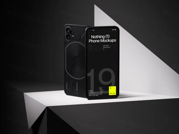 国外潮牌网红手机移动APP贴图UI展示样机模板素材 Nothing Phone Mockup-11