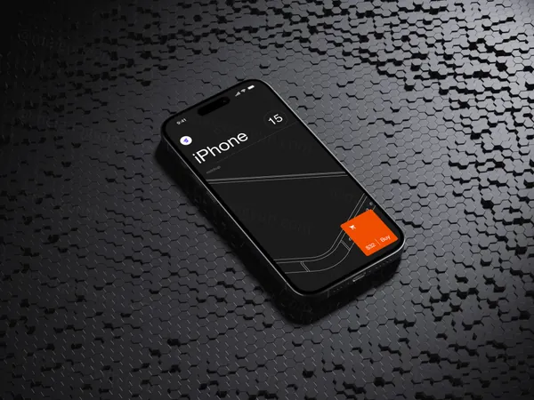 最新iPhone 15时尚潮流创意场景贴图展示样机模板素材 iPhone 15 Pro Mockup-8