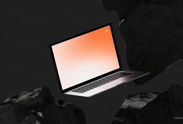 高质量苹果笔记本创意场景Web网页设计提案贴图展示样机模板 MacBook Mockup