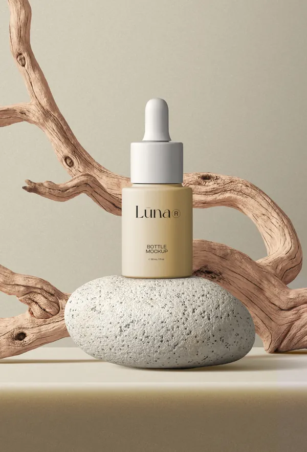 高质量滴管美容化妆品品牌包装设计贴图展示样机模板 Cosmetics mockup-2