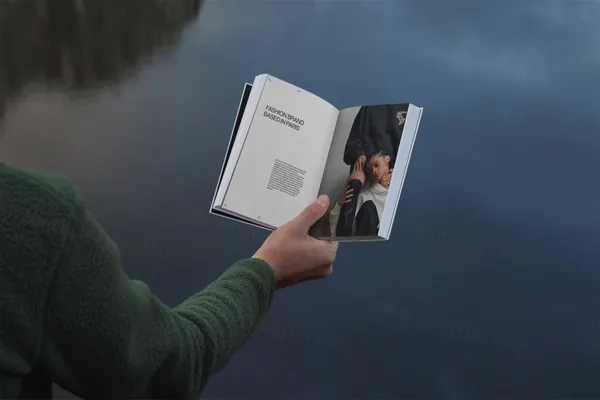 高质量户外实拍无CG场景画册杂志书籍封面设计提案贴图展示样机模板 BOOK COVER MOCKUP-1