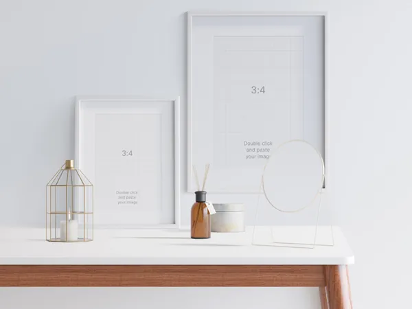 北欧极简艺术画框相框场景贴图展示样机模板素材 Frames Scene Creator-5