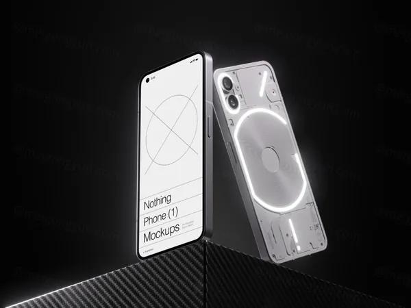 国外潮牌网红手机移动APP贴图UI展示样机模板素材 Nothing Phone Mockup-5