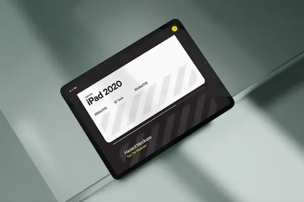 高质量极简主义抽象场景展示App设计UI贴图样机模板 iPad Mockup-4