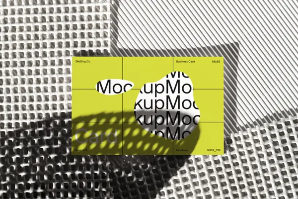 高质量高清摄影实拍品牌策划名片设计贴图展示样机模板 S002-016