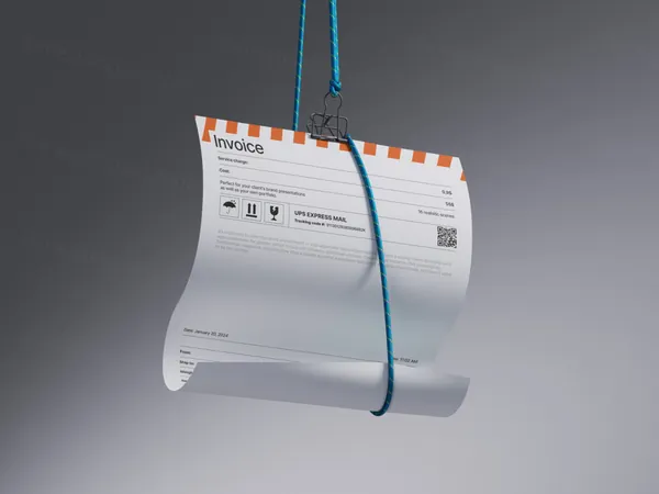 极简工业风建筑公司品牌单页宣传单品牌设计贴图展示样机模板-2