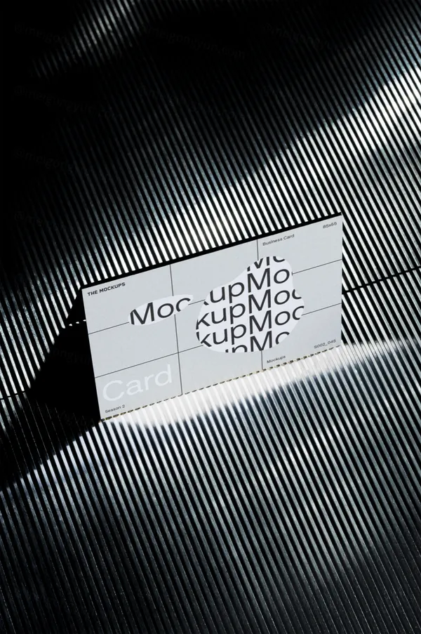 高质量实拍无CG企业品牌名片设计贴图展示样机模板 TM NEUTRAL 003