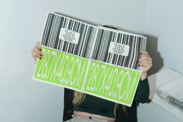 高质量手持报纸广告排版设计提案贴图展示样机模板素材 Newspaper Mockup 01