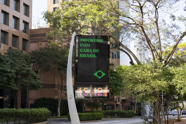 高质量高清摄影数字显示屏户外灯箱广告设计贴图展示样机模板 Digital Screen Mockup-9