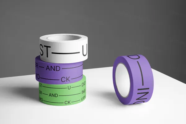 高质量封箱带胶带工作室品牌VI设计提案贴图展示样机模板 Studio Branding Mockups-1