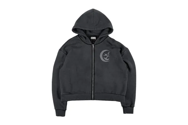 街头潮牌连帽衫卫衣服装设计贴图展示样机模板 Zip Hoodie PSD Mockup-1
