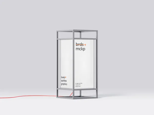 高质量极简主义高档场所导视系统灯箱海报设计提案贴图展示样机模板 Boards Mockups