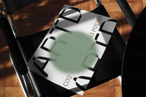 高质量实拍无CG宣传单海报广告设计贴图展示样机模板素材 ARTD C02 PRINT 014