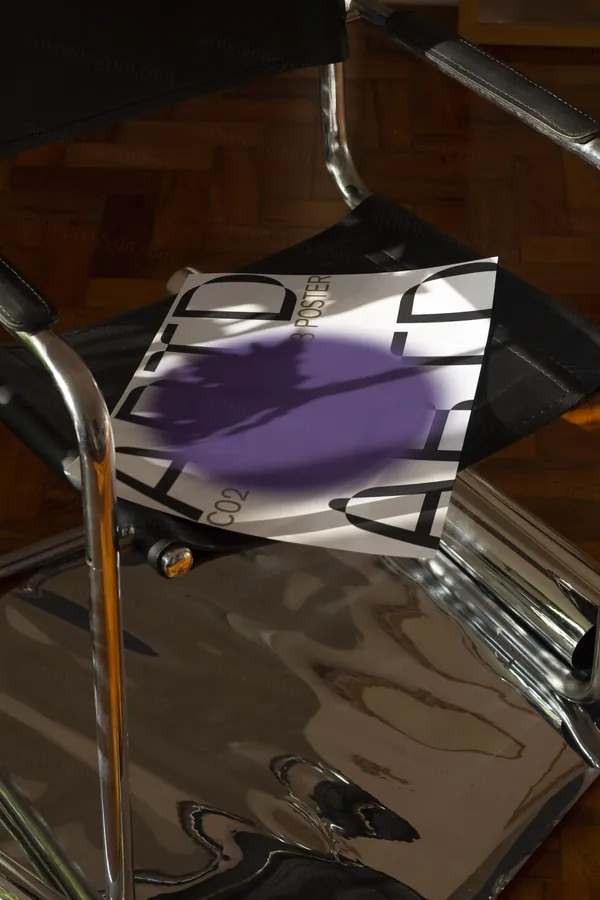 高质量实拍无CG宣传单海报广告设计贴图展示样机模板素材 ARTD C02 PRINT 015