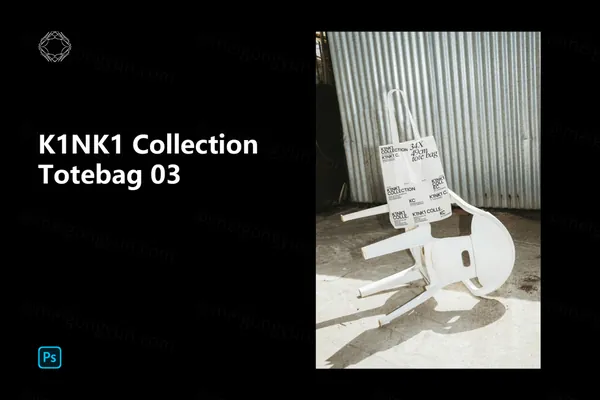 高端户外实拍挂在椅子上的无纺布袋手提袋包装设计提案贴图展示样机模板 Totebag 03