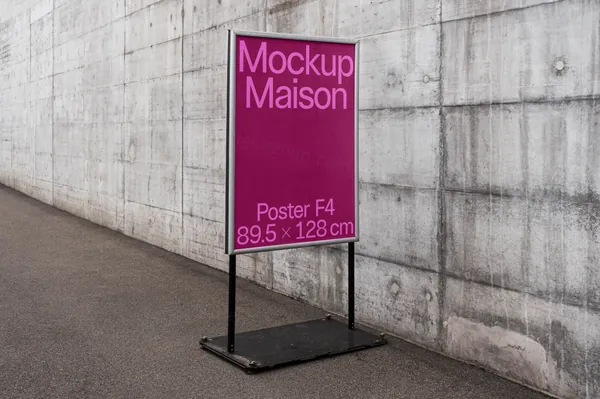 高质量户外街头海报宣传广告牌设计贴图展示样机模板 Urban Poster UP-C-04