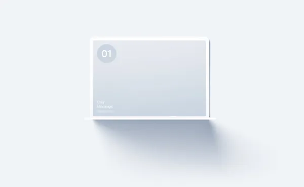 极简主义苹果笔记本俯瞰视角Web网页设计贴图展示样机模板 MacBook Mockups