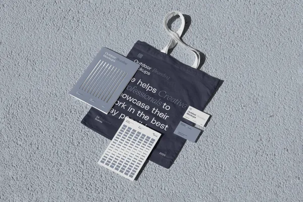 高质量户外环保袋布袋品牌包装设计提案贴图展示样机模板 Outdoor Branding Mockup-1