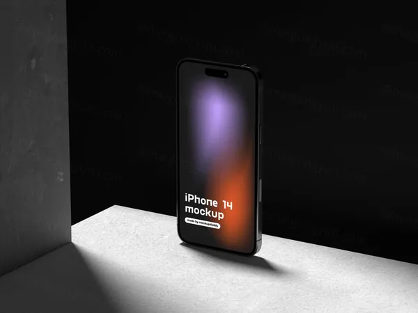 高质量CG建模工业冷淡风苹果手机场景展示UI贴图样机模板素材 Apple iPhone Mockup-2