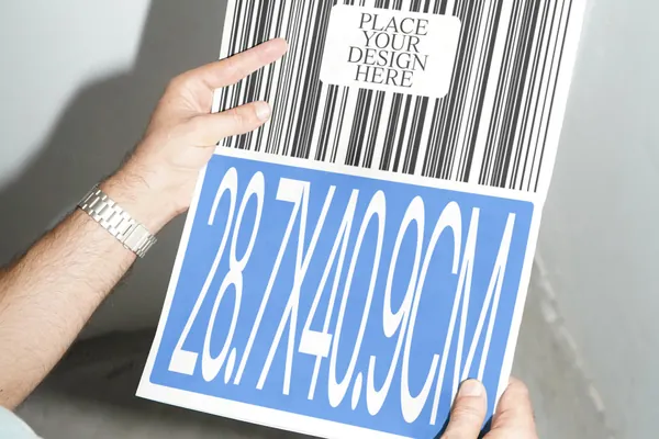 高质量手持报纸广告排版设计提案贴图展示样机模板素材 Newspaper Mockup 03