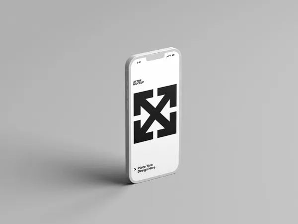 超高质量极简主义苹果手机APP设计UI界面贴图展示样机模板 iPhone Clay Mockups-7