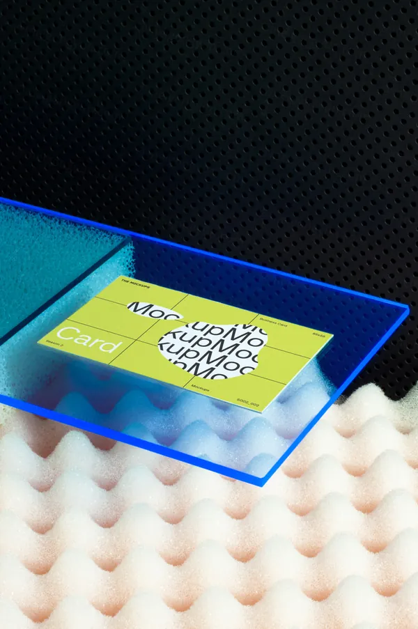 高质量实拍无CG透明亚克力企业品牌名片设计贴图展示样机模板 TM COLOUR 008