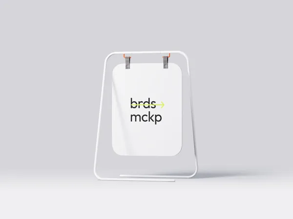 高质量极简主义商店路牌指示牌广告展示牌设计提案贴图展示样机模板 Boards Mockups-4