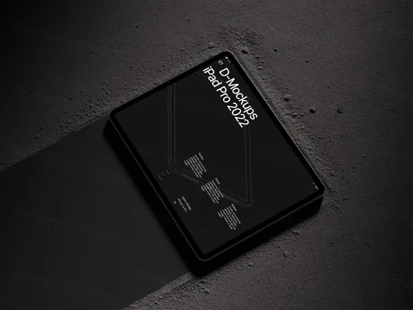 高质量苹果平板电脑创意场景网页设计Web贴图UI界面展示样机模板 D - iPad Pro Mockup-7